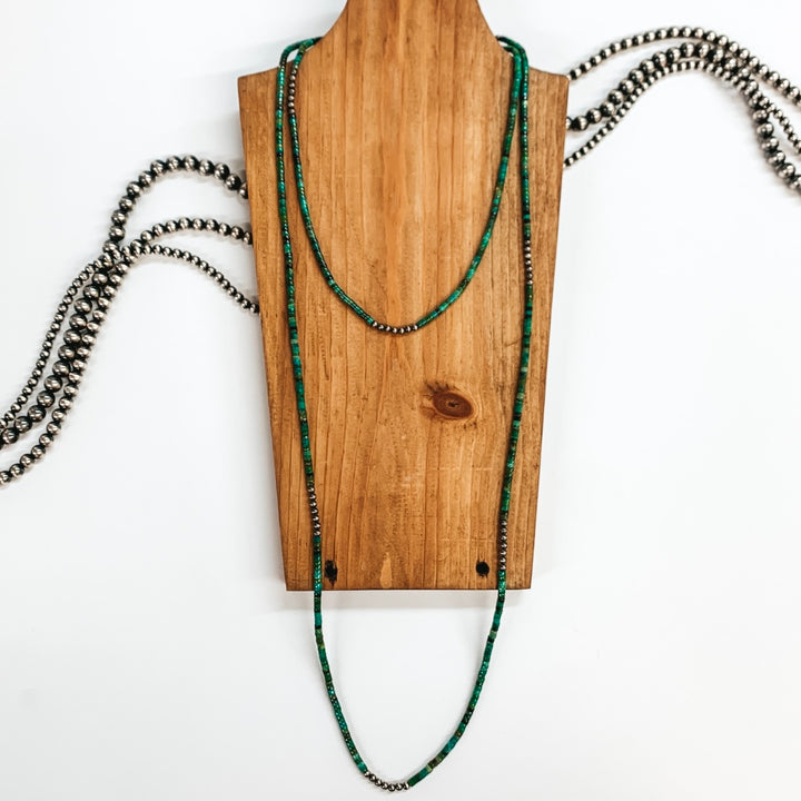 Navajo | Navajo Handmade Turquoise Beaded Necklace with Navajo Pearls - Giddy Up Glamour Boutique