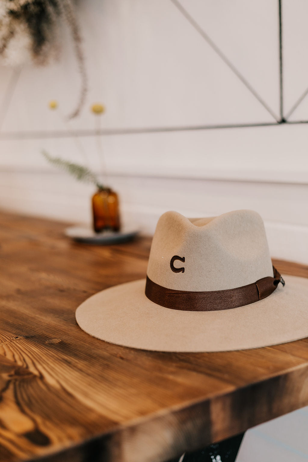 Charlie 1 Horse | Highway Wool Felt Hat in Sand - Giddy Up Glamour Boutique