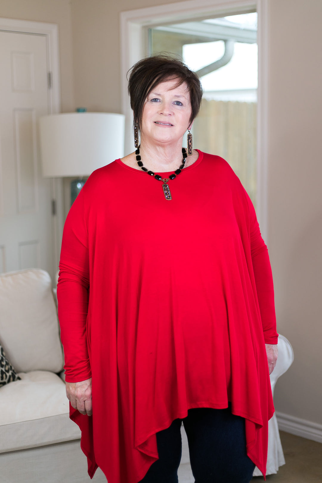 Valentines Day Red Tops Plus Size Missy