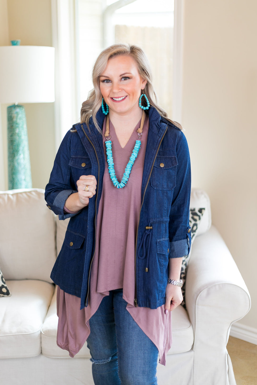 Last Chance Small & Medium | These Days Handkerchief Tunic in Mocha - Giddy Up Glamour Boutique