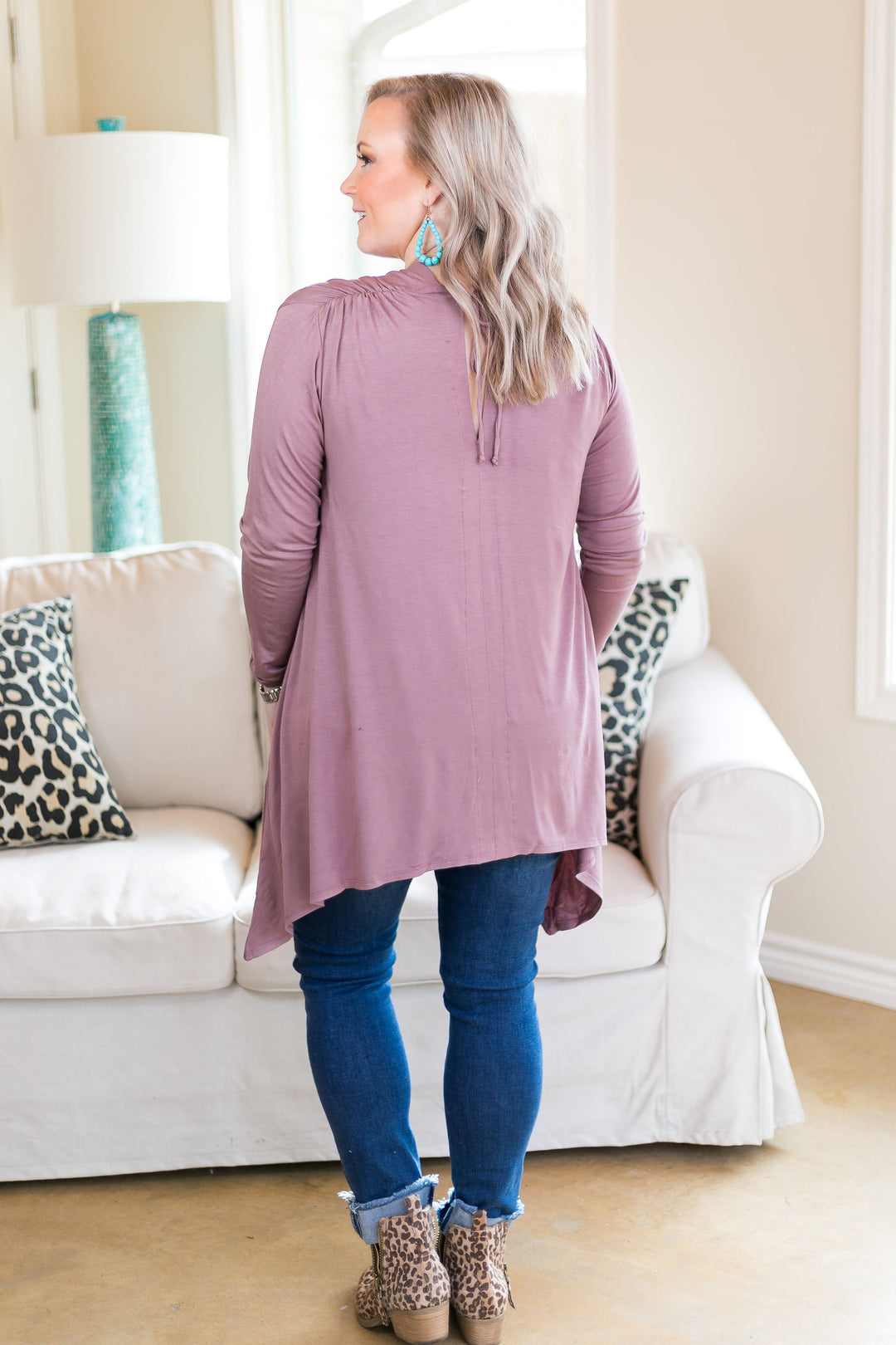 Last Chance Small & Medium | These Days Handkerchief Tunic in Mocha - Giddy Up Glamour Boutique