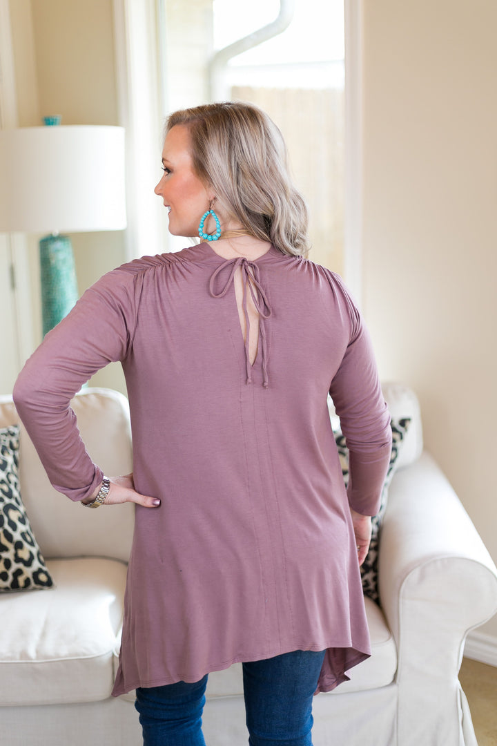 Last Chance Small & Medium | These Days Handkerchief Tunic in Mocha - Giddy Up Glamour Boutique