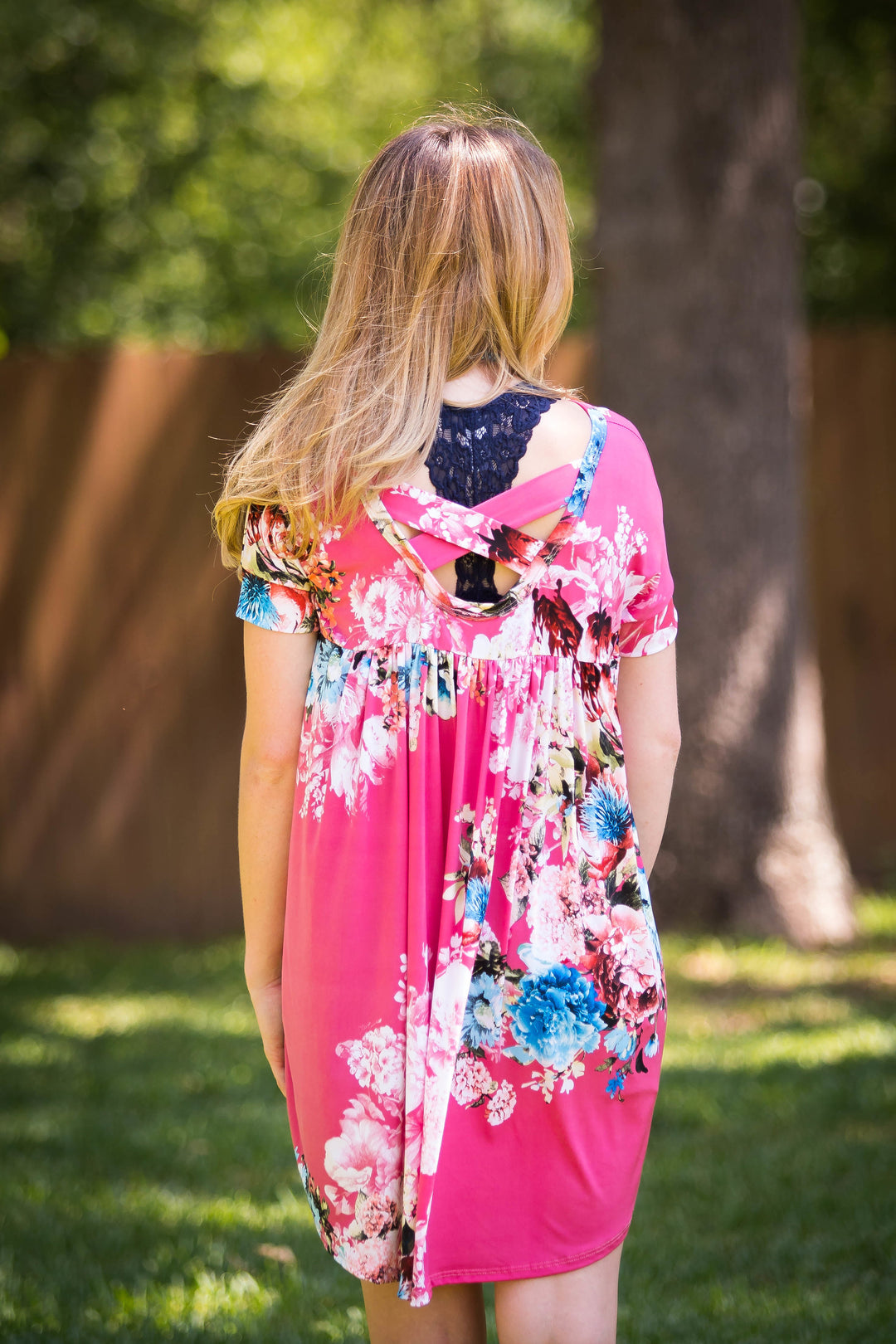 Last Chance Size S & M | Something You Never Had Floral High-Low Tunic in Pink - Giddy Up Glamour Boutique