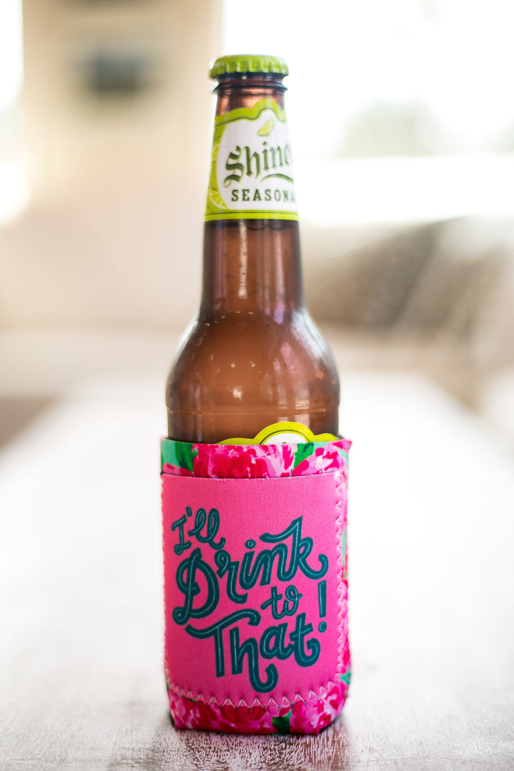 I'll Drink To That Floral Pocket Koozie - Giddy Up Glamour Boutique
