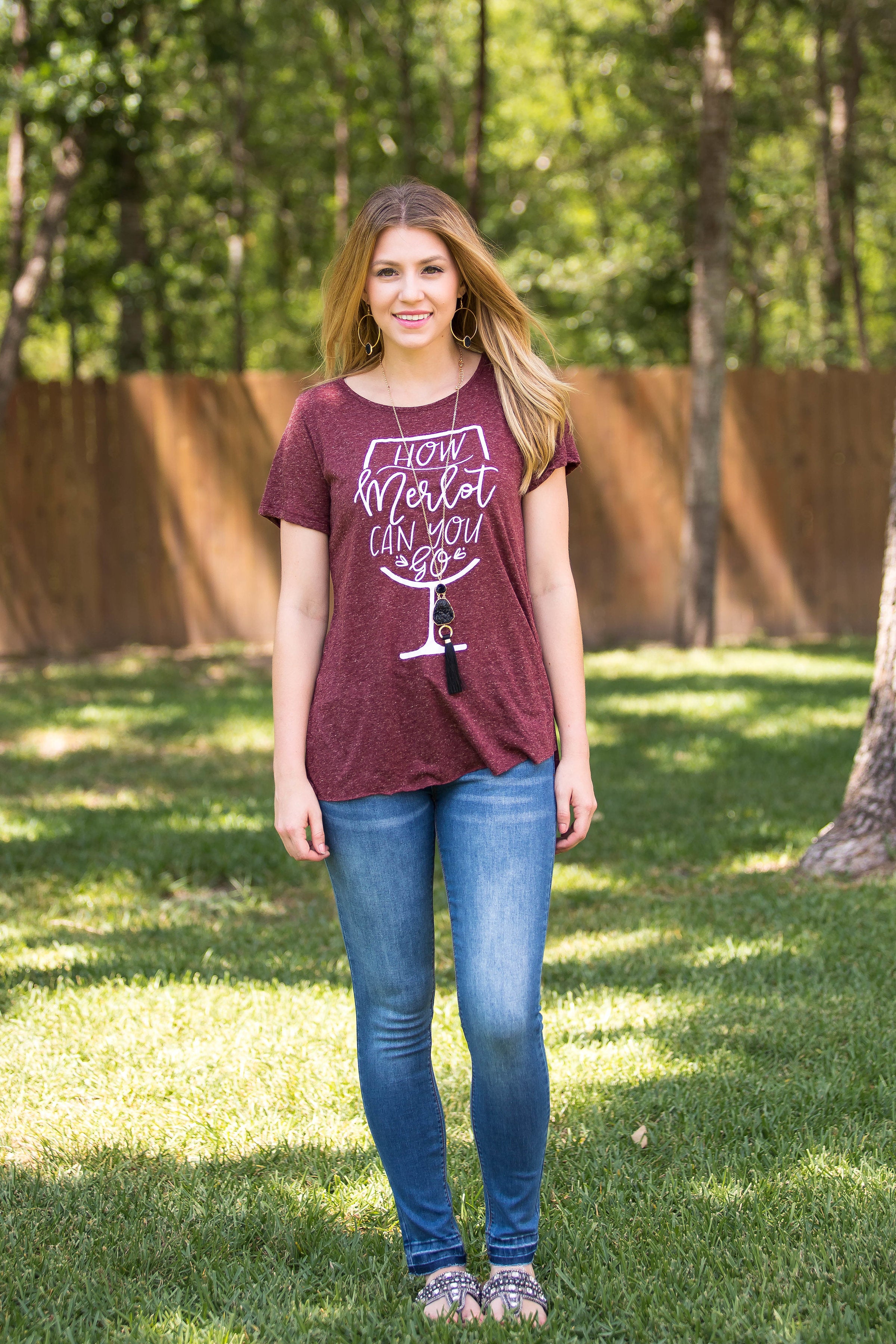 Last Chance Size Small | How Merlot Can You Go Short Sleeve Tee Shirt - Giddy Up Glamour Boutique