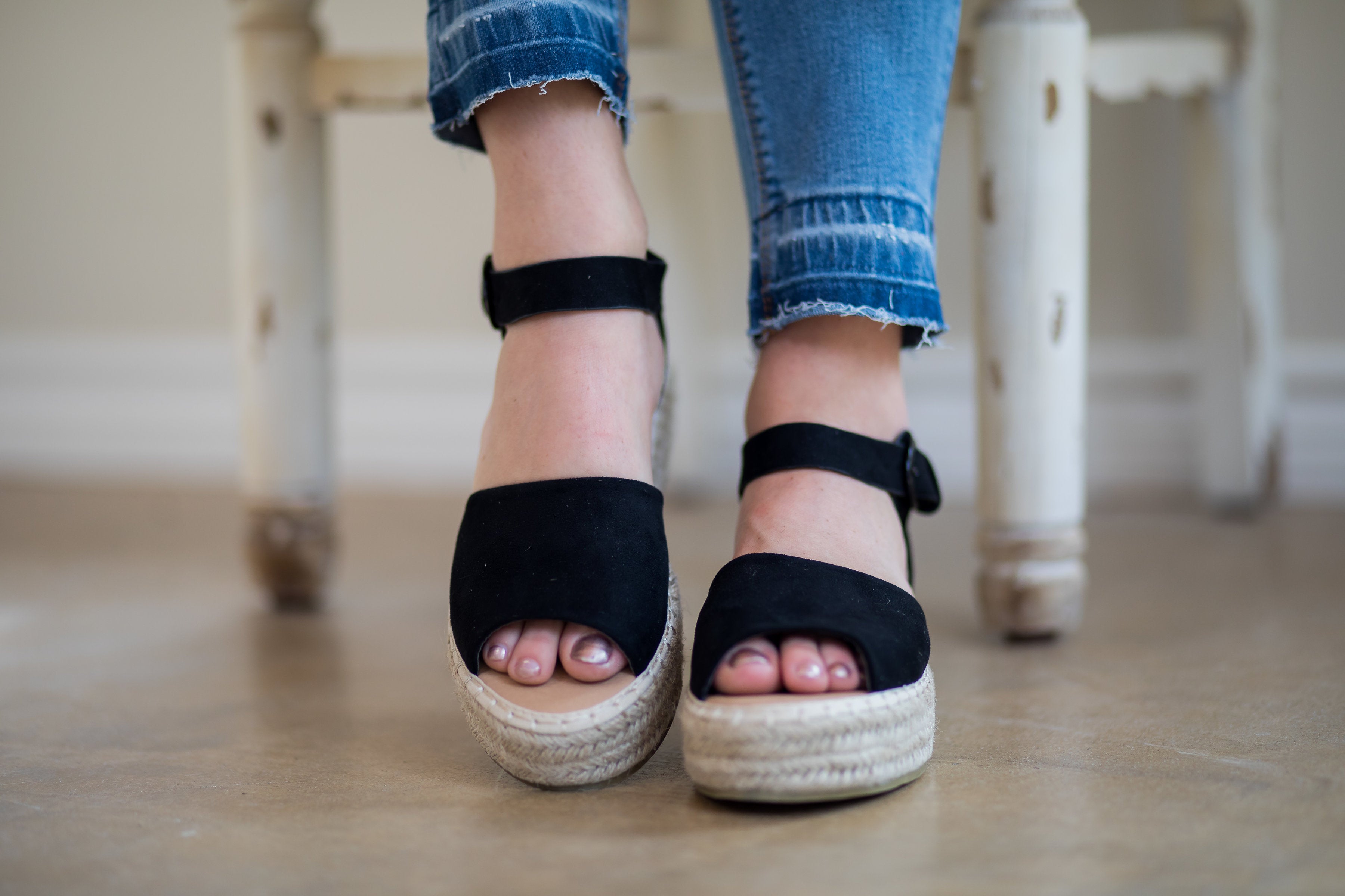 Cute Trendy Flat Espadrille Platform Sandals