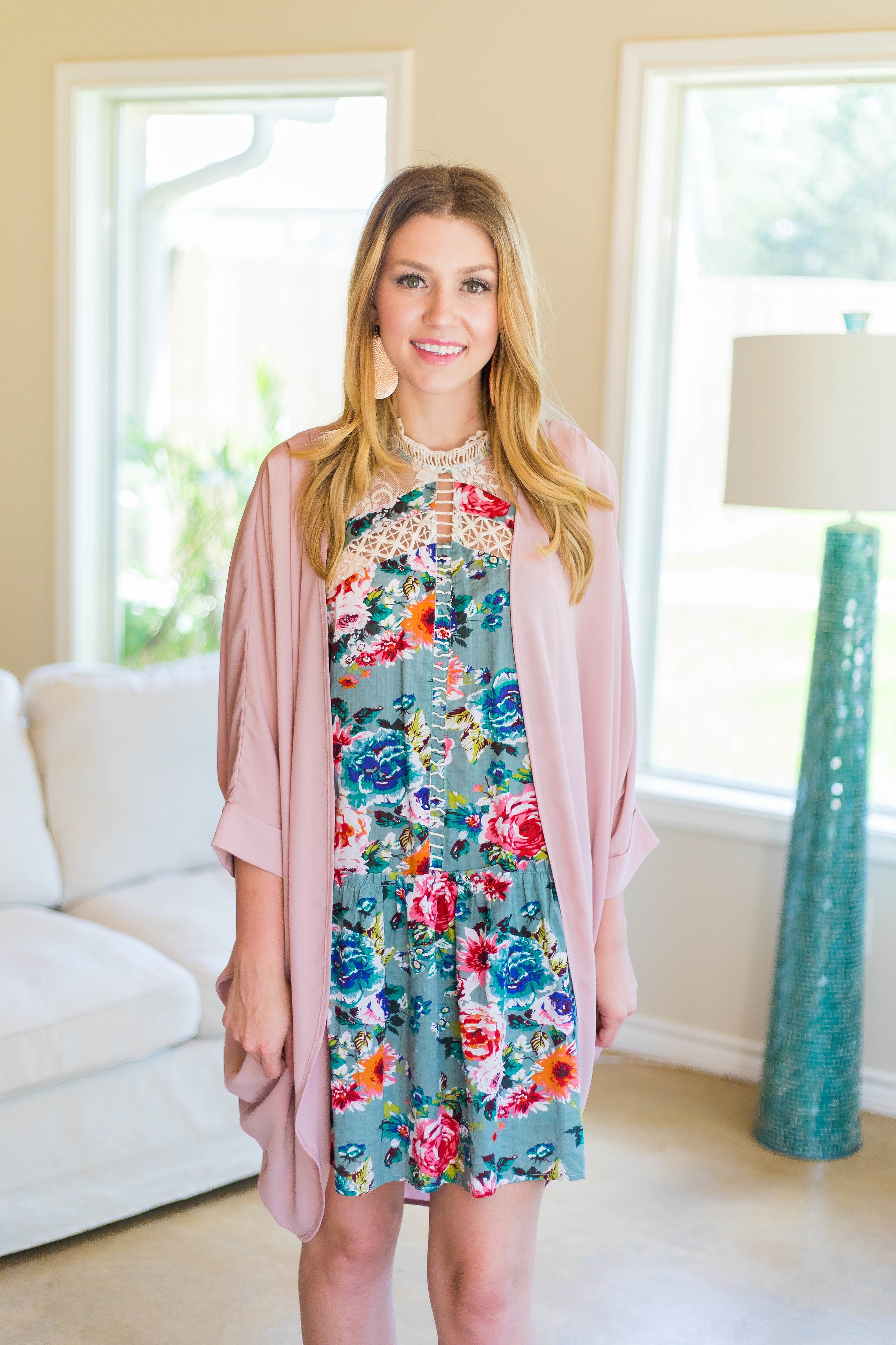 Lace Pink Kimonos | Kimono Sheer Lace Pink Plus Size