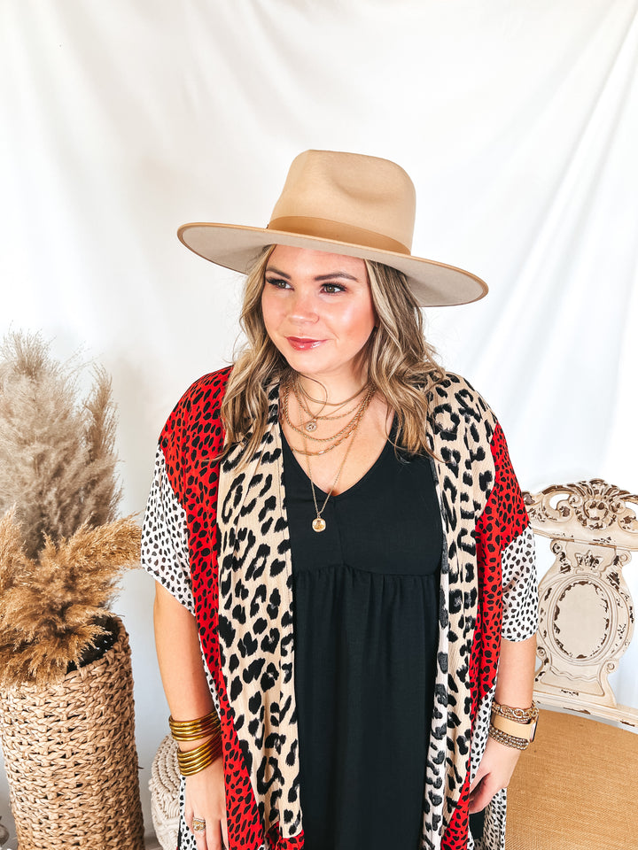 Lack of Color | Ivory Rancher Wool Felt Hat in Taupe - Giddy Up Glamour Boutique