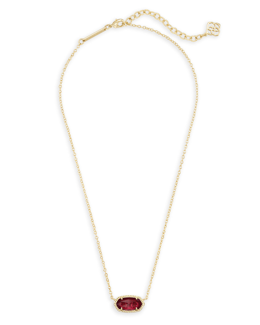 Kendra Scott | Elisa Gold Pendant Necklace in Clear Berry - Giddy Up Glamour Boutique