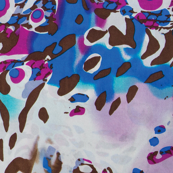 Bamboozled Charmeuse Wild Rag in Pink and Blue - Giddy Up Glamour Boutique