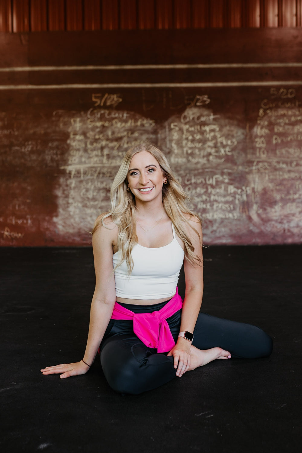 Lit & Fit Spaghetti Strap Sports Bra in Off White - Giddy Up Glamour Boutique