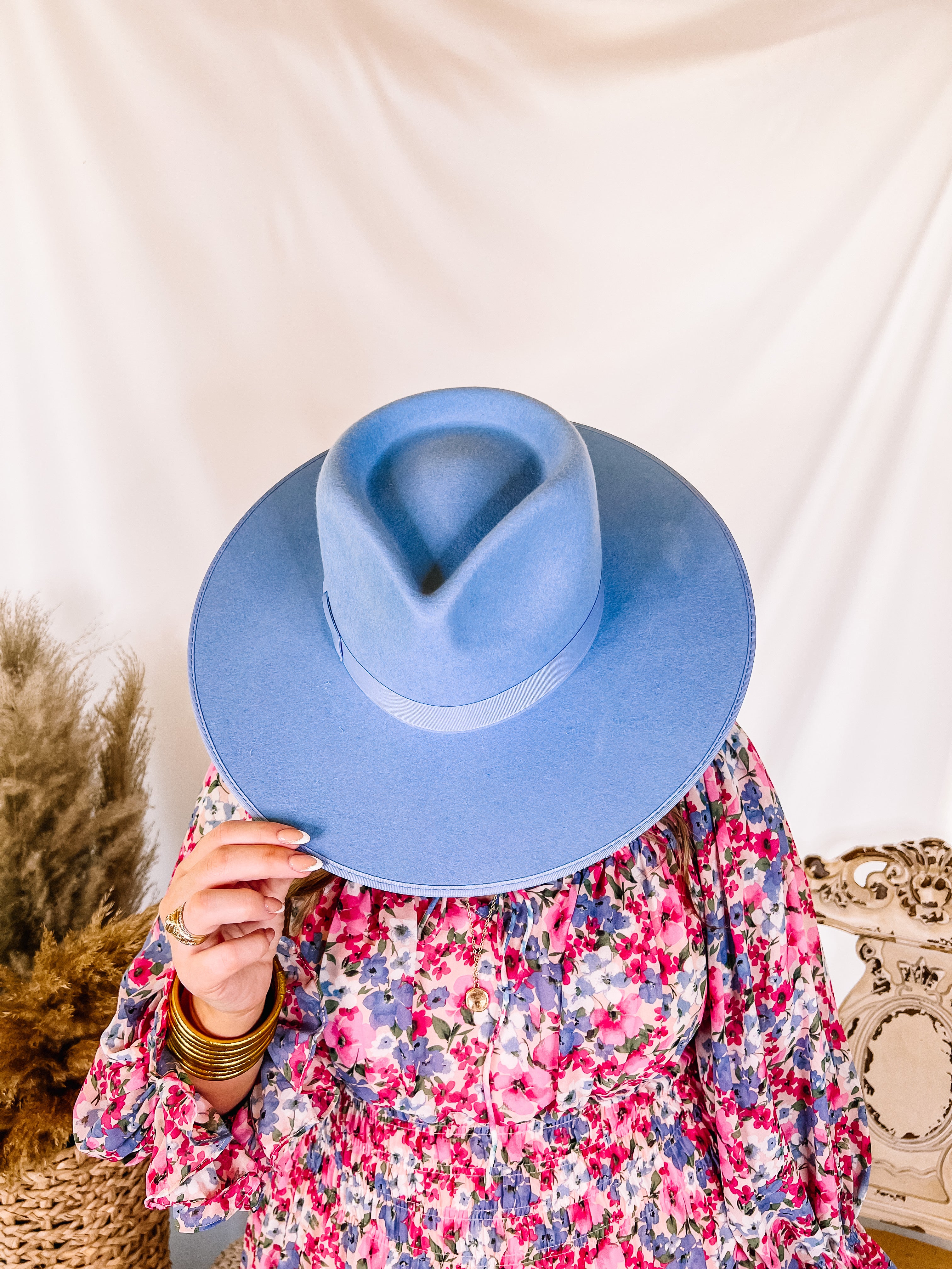 NEW! Rare Wyeth deals sky blue straw rancher hat