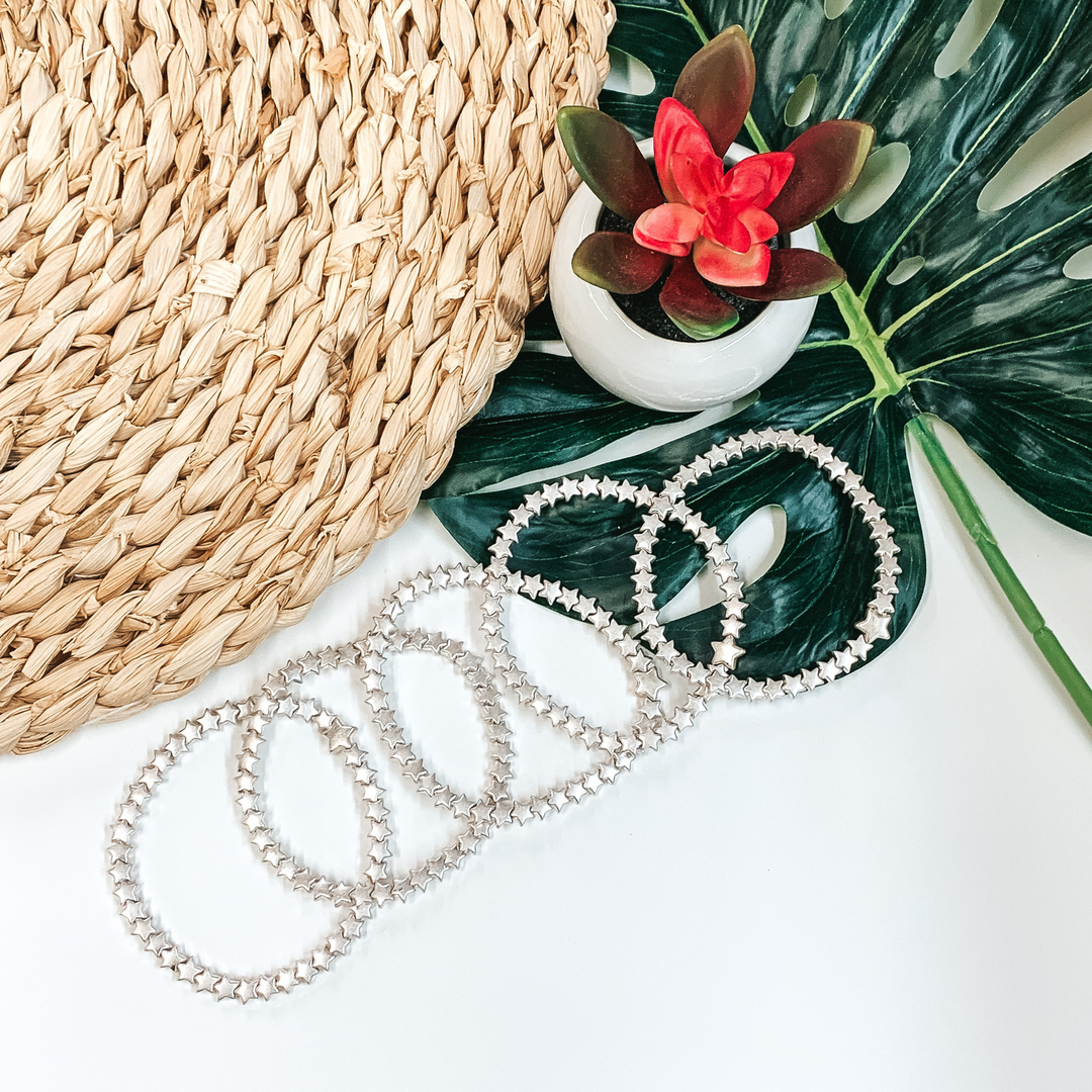 String of Stars Bracelets in Silver - Giddy Up Glamour Boutique