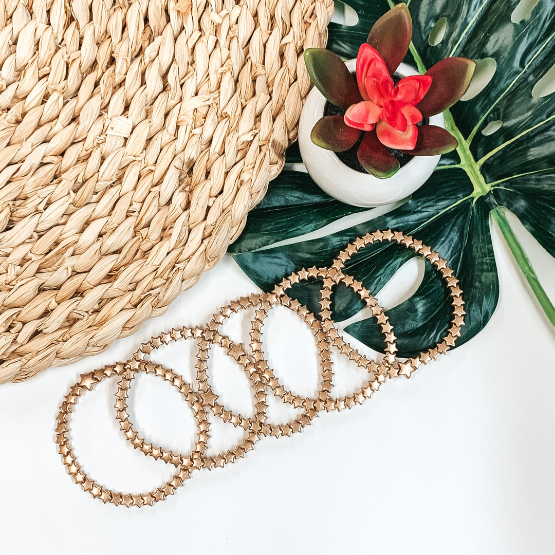 String of Stars Bracelets in Gold - Giddy Up Glamour Boutique