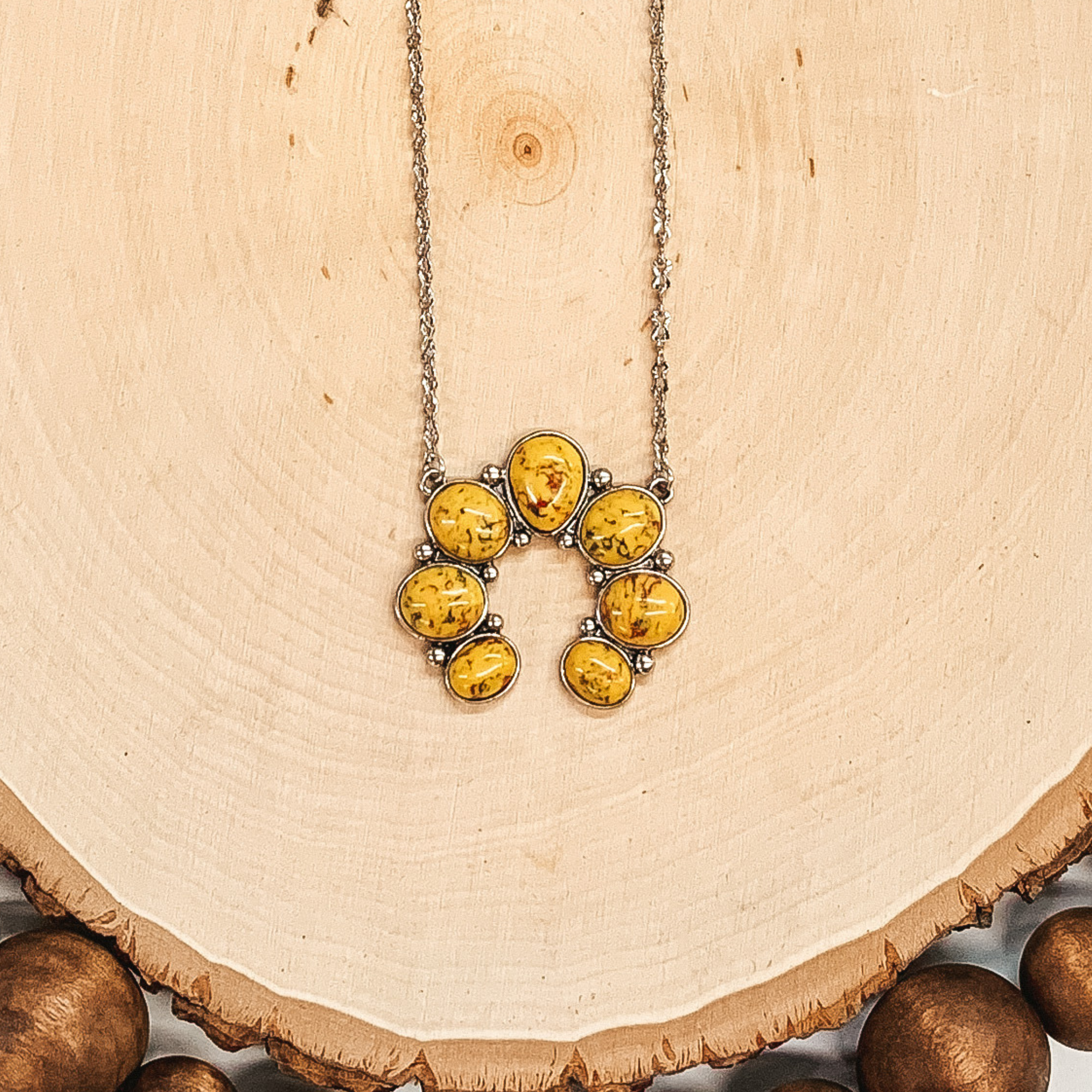Cow Town Necklace in Yellow - Giddy Up Glamour Boutique