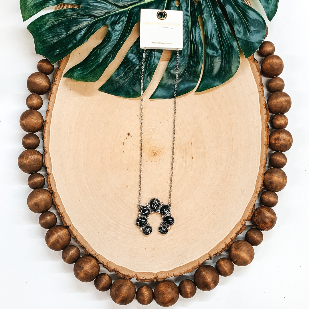 Cow Town Necklace in Black - Giddy Up Glamour Boutique
