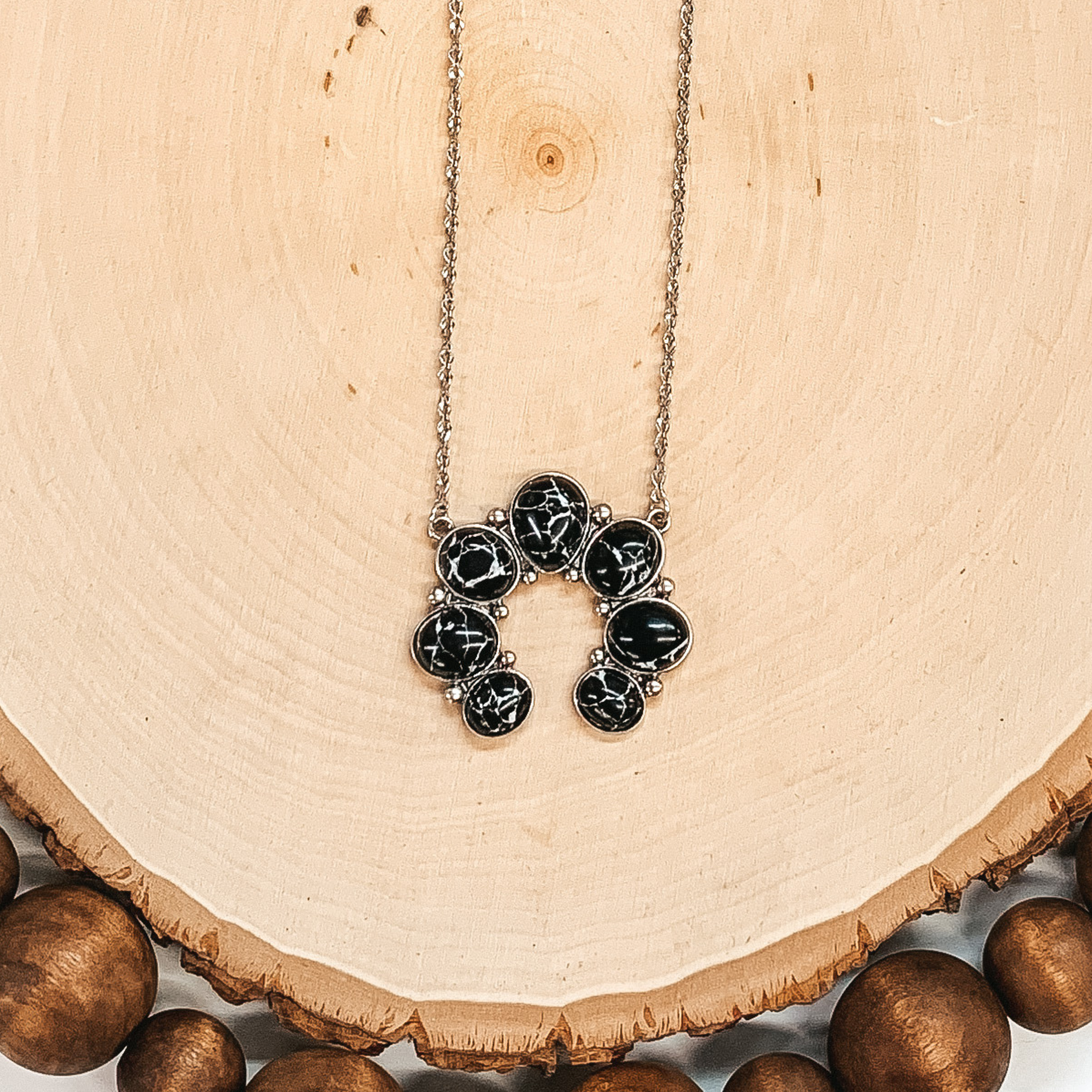 Cow Town Necklace in Black - Giddy Up Glamour Boutique