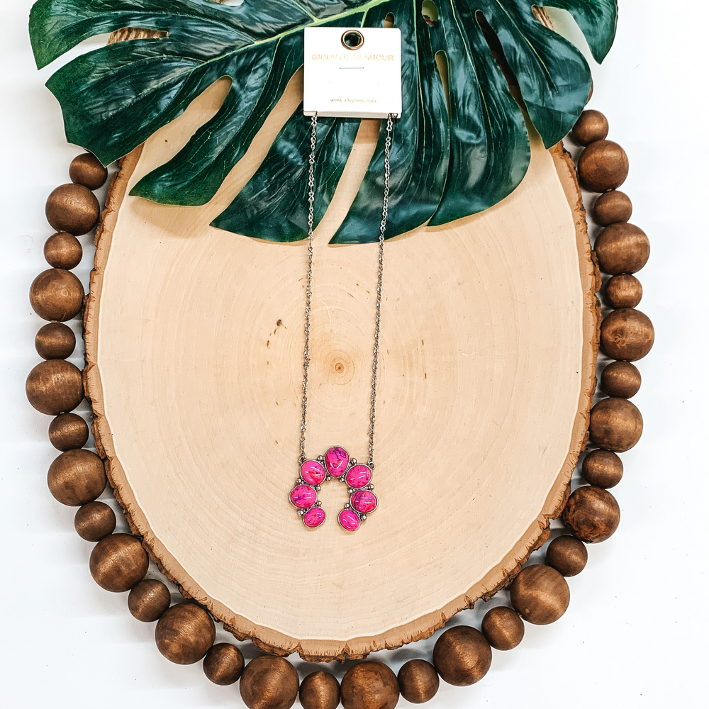 Cow Town Necklace in Pink - Giddy Up Glamour Boutique