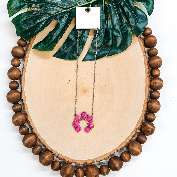 Cow Town Necklace in Pink - Giddy Up Glamour Boutique