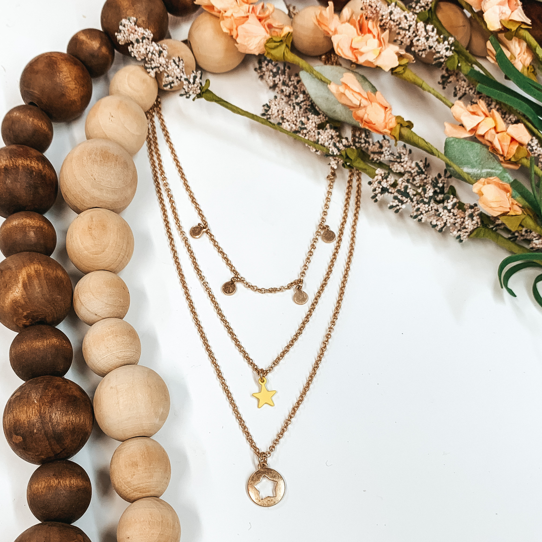 First Star Necklace Set in Gold/Yellow - Giddy Up Glamour Boutique
