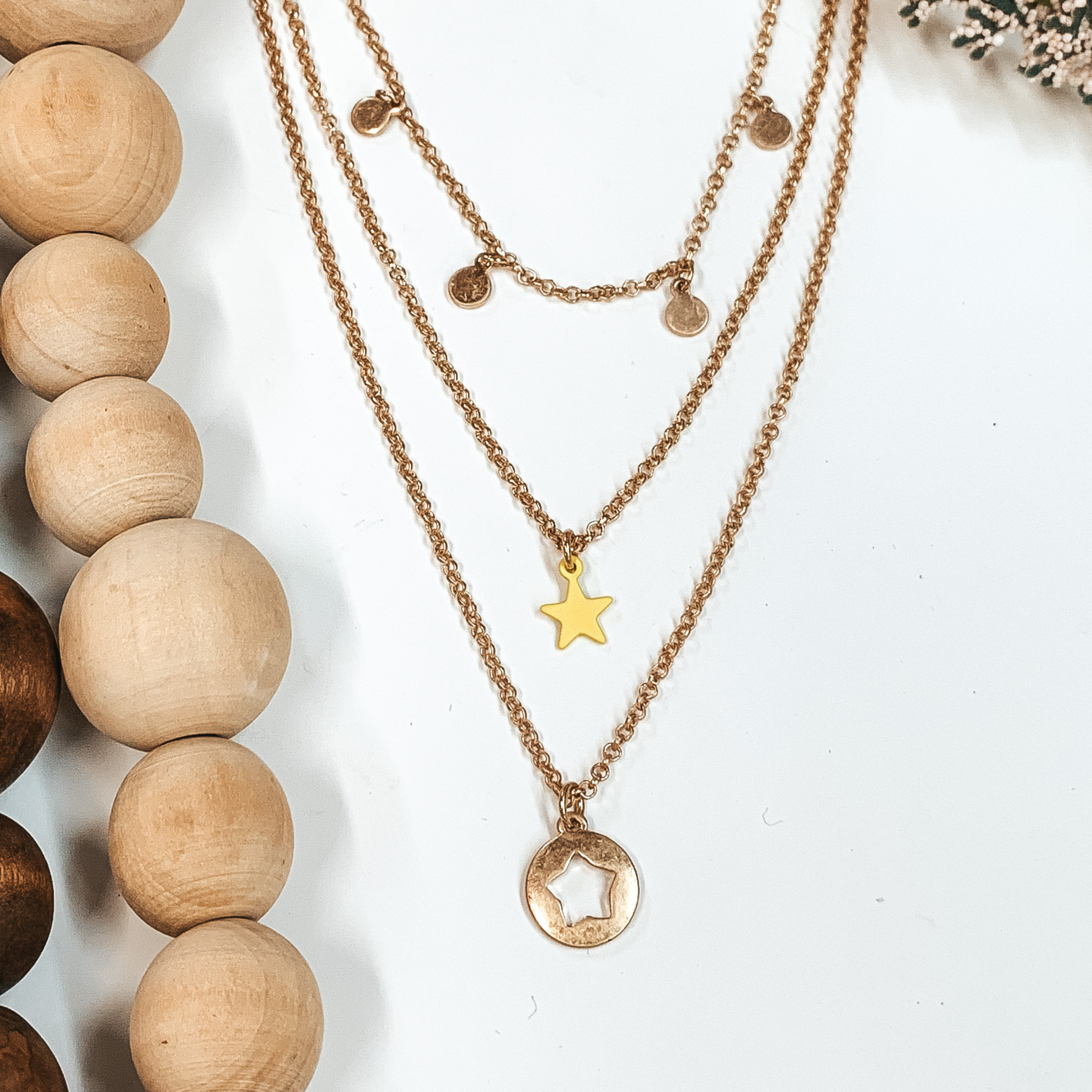 First Star Necklace Set in Gold/Yellow - Giddy Up Glamour Boutique