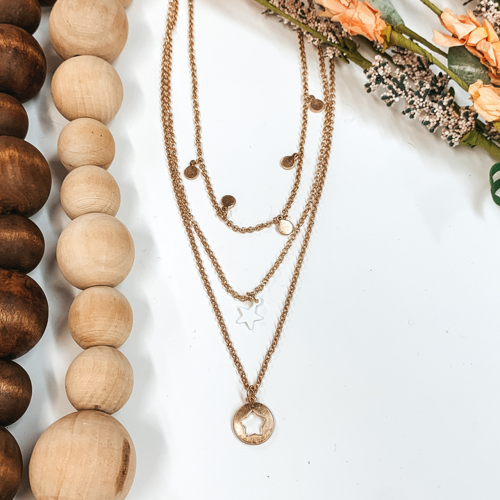 First Star Necklace Set in Gold/White - Giddy Up Glamour Boutique