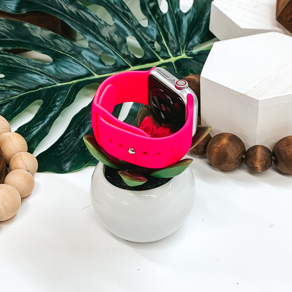 Smart Watch Band in Hot Pink - Giddy Up Glamour Boutique
