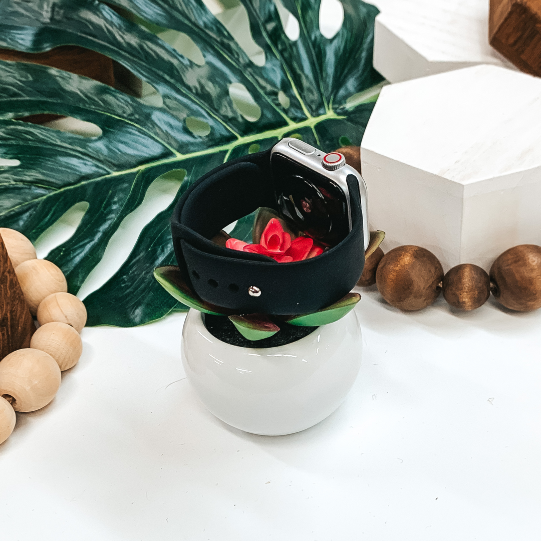 Smart Watch Band in Black - Giddy Up Glamour Boutique