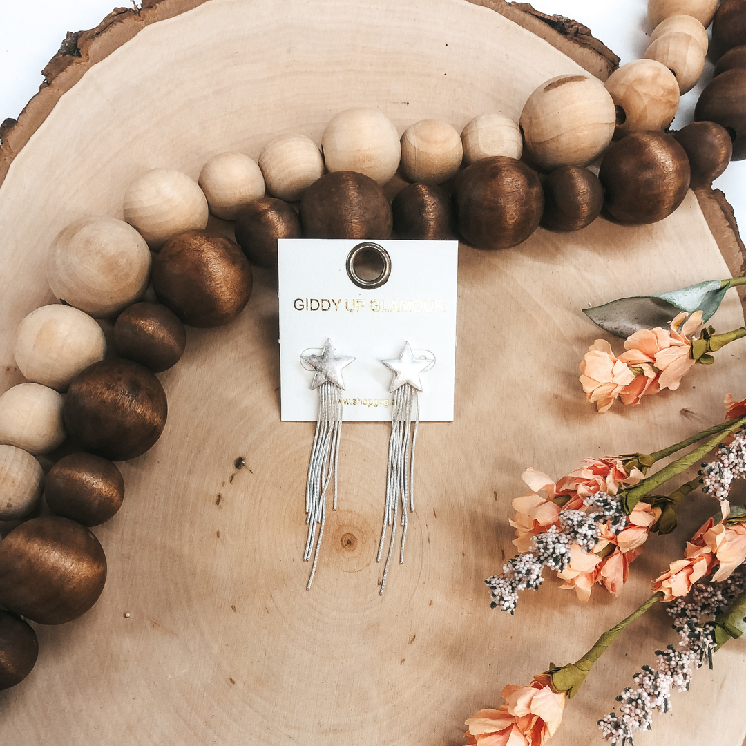 Super Star Earring in Silver - Giddy Up Glamour Boutique