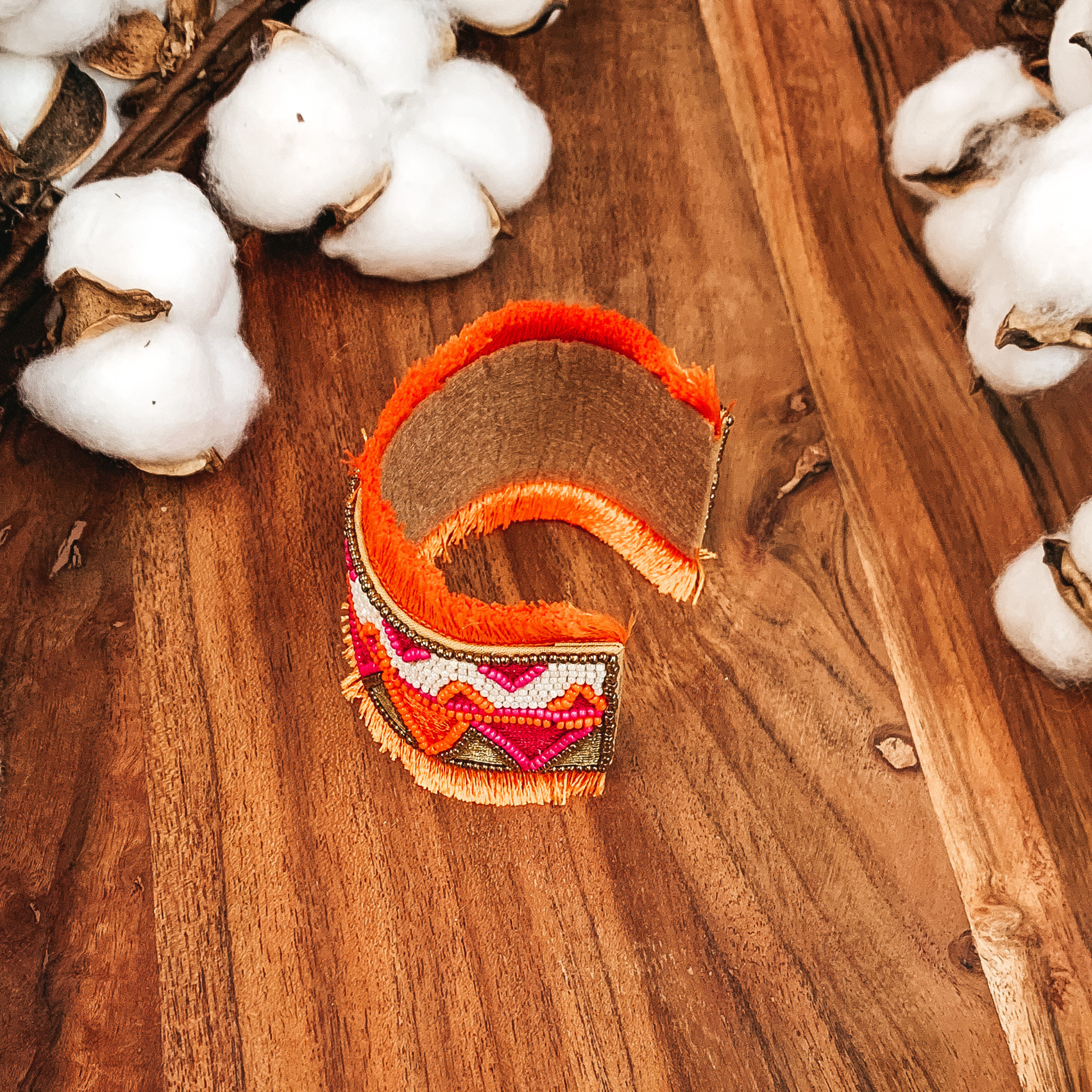 Summertime Cutie Beaded Bracelet in Orange - Giddy Up Glamour Boutique