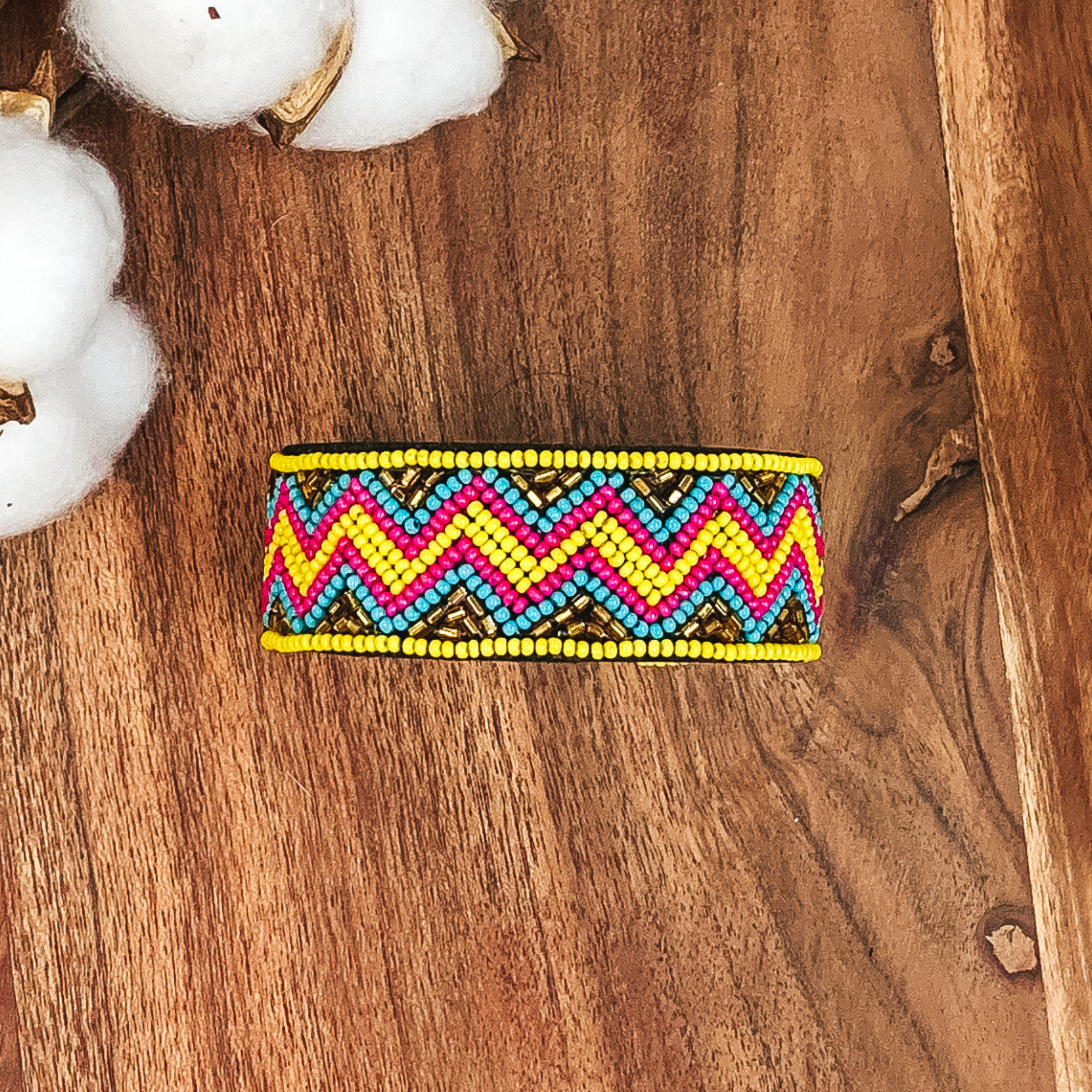 Neon Chevron Bracelet in Multicolored - Giddy Up Glamour Boutique