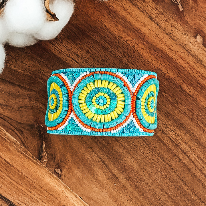 Coastal Chic Bracelet in Turquoise - Giddy Up Glamour Boutique