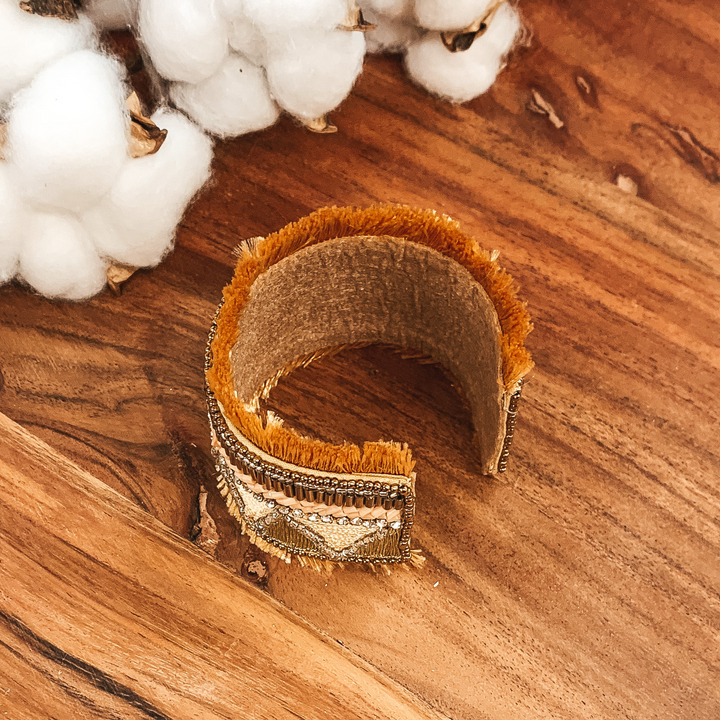 Summertime Sadness Beaded Bracelet in Tan - Giddy Up Glamour Boutique