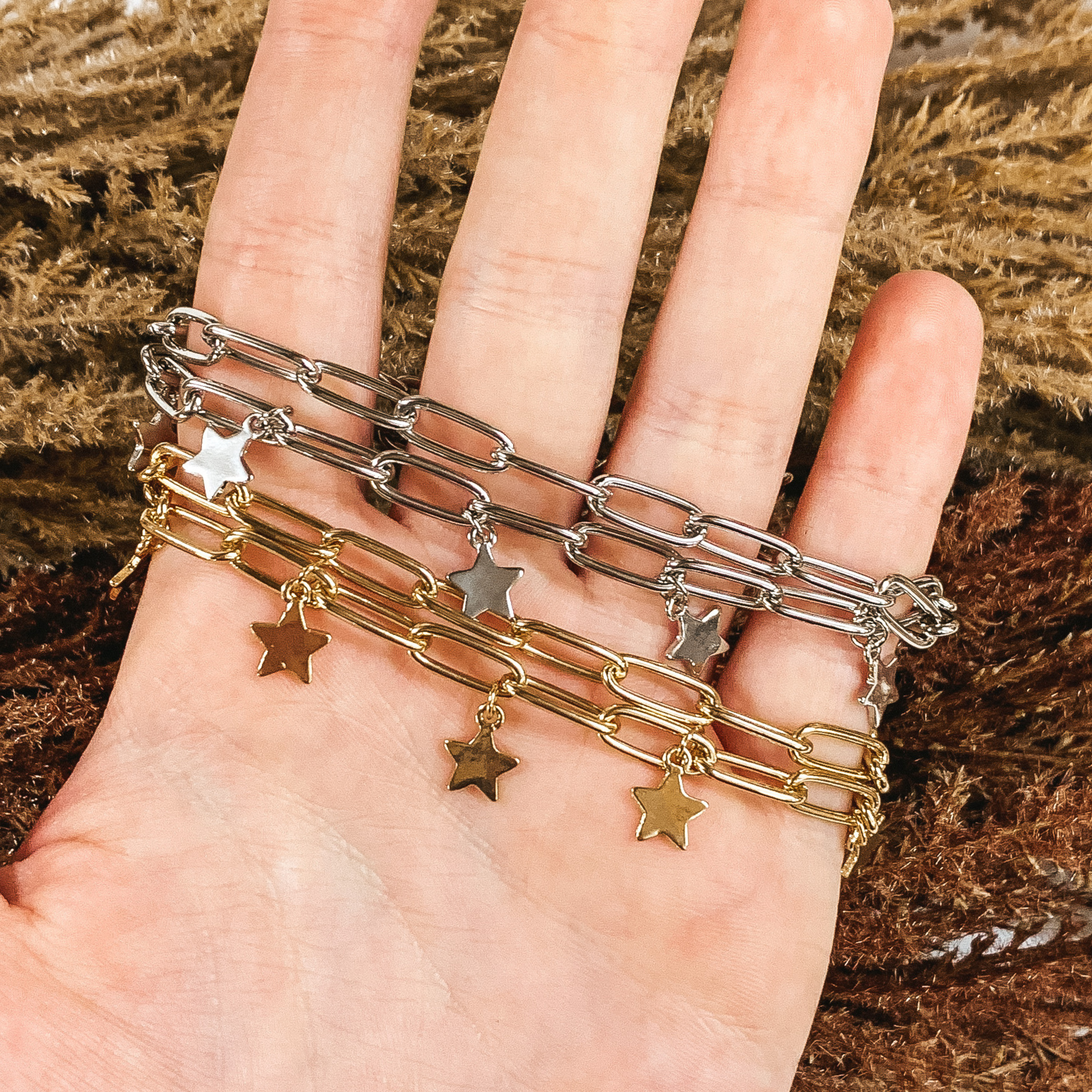 Even the Stars Fall for You Bracelet in Silver - Giddy Up Glamour Boutique