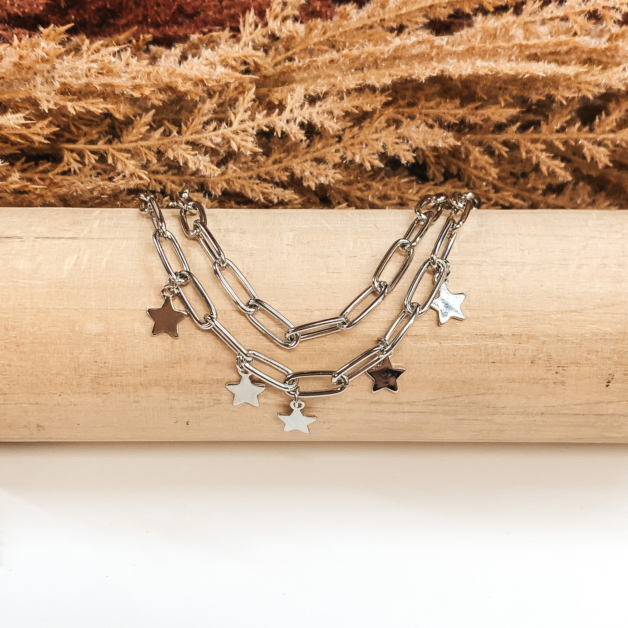 Even the Stars Fall for You Bracelet in Silver - Giddy Up Glamour Boutique