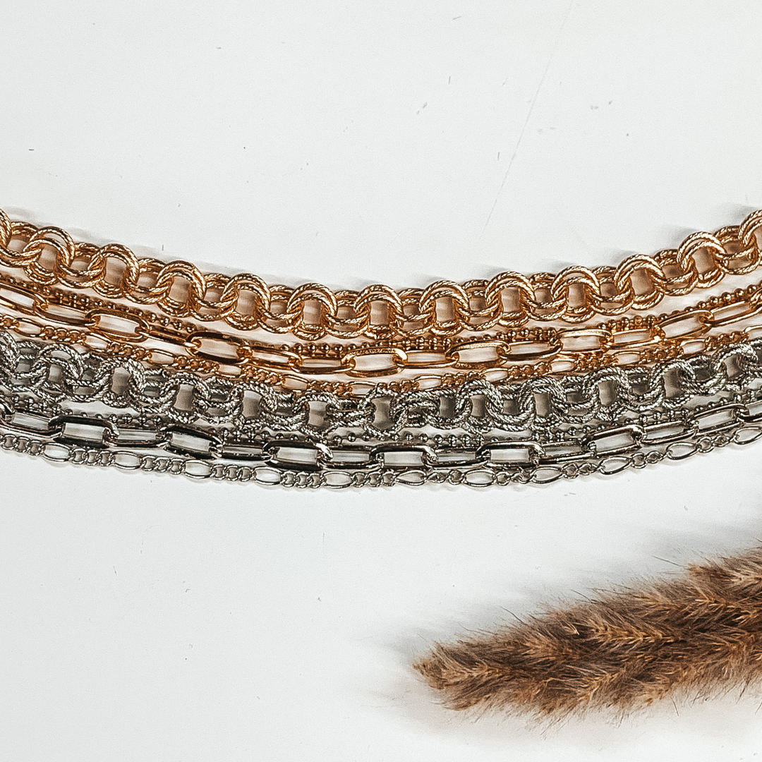 Power Trip Necklace Set in Gold - Giddy Up Glamour Boutique