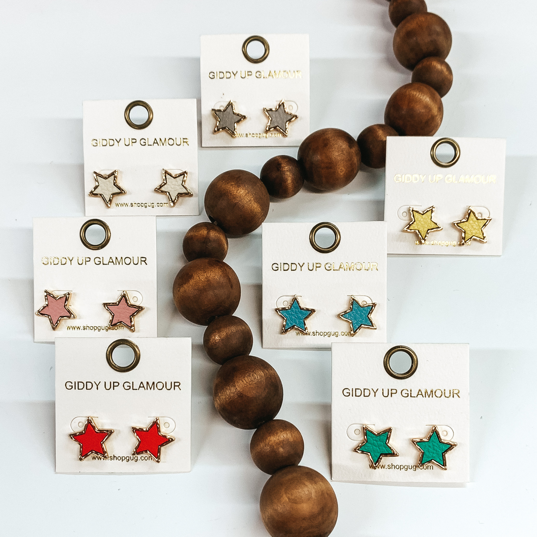 Lost in the Stars Stud Earrings in Blue - Giddy Up Glamour Boutique