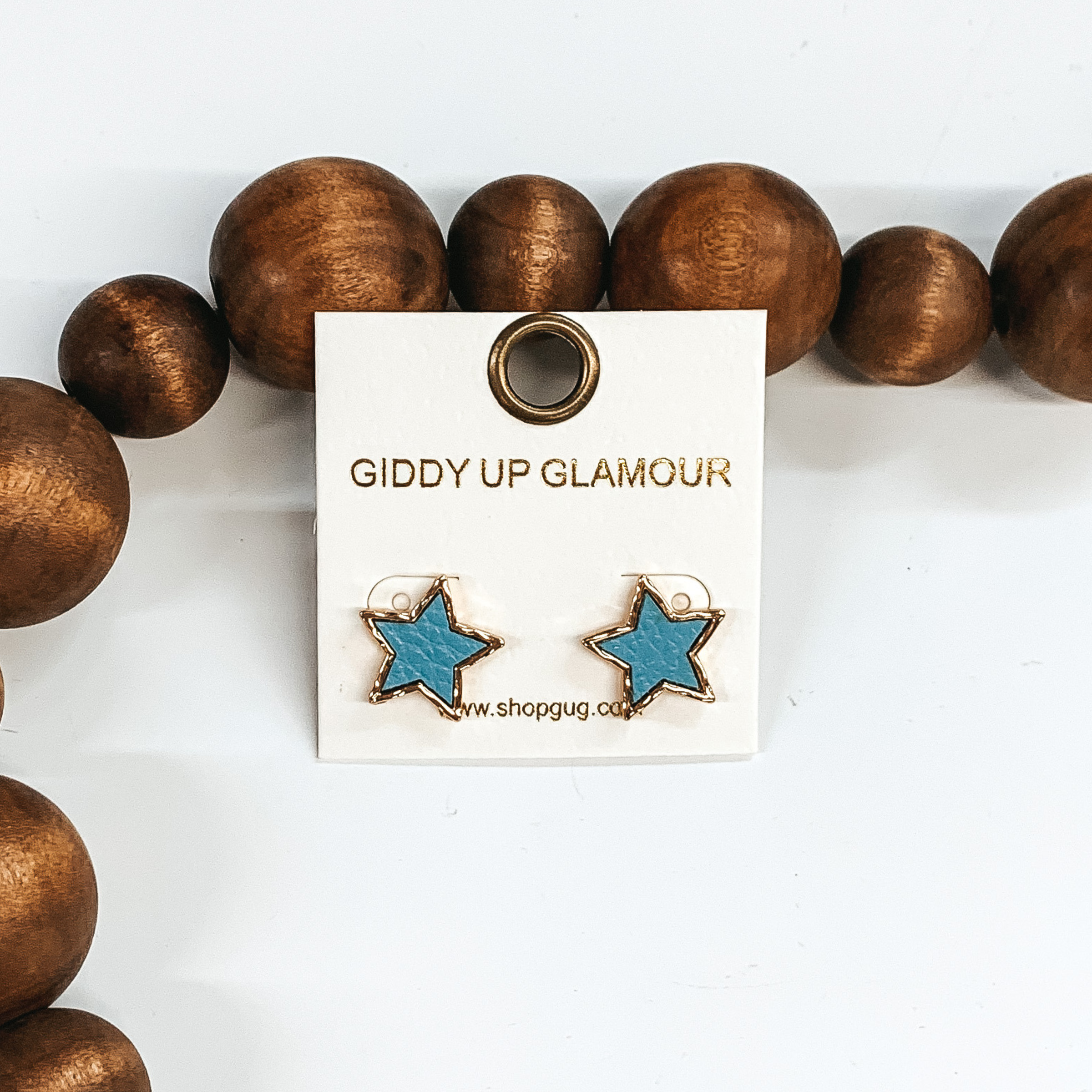 Lost in the Stars Stud Earrings in Blue - Giddy Up Glamour Boutique