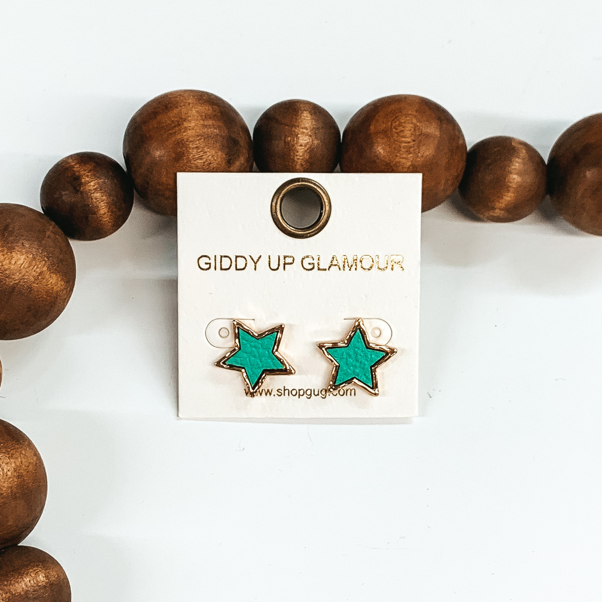 Lost in the Stars Stud Earrings Green - Giddy Up Glamour Boutique