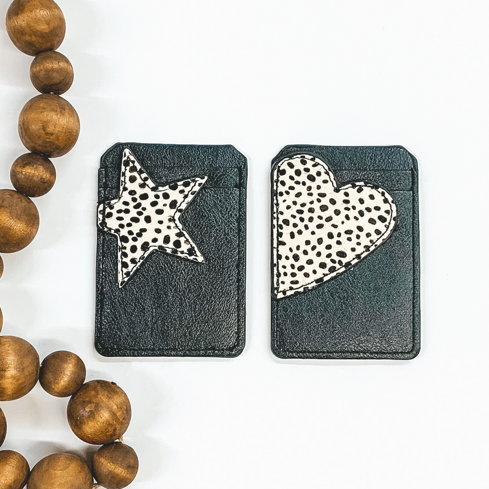 Living in Style Star ID Holder in Black/Dotted - Giddy Up Glamour Boutique