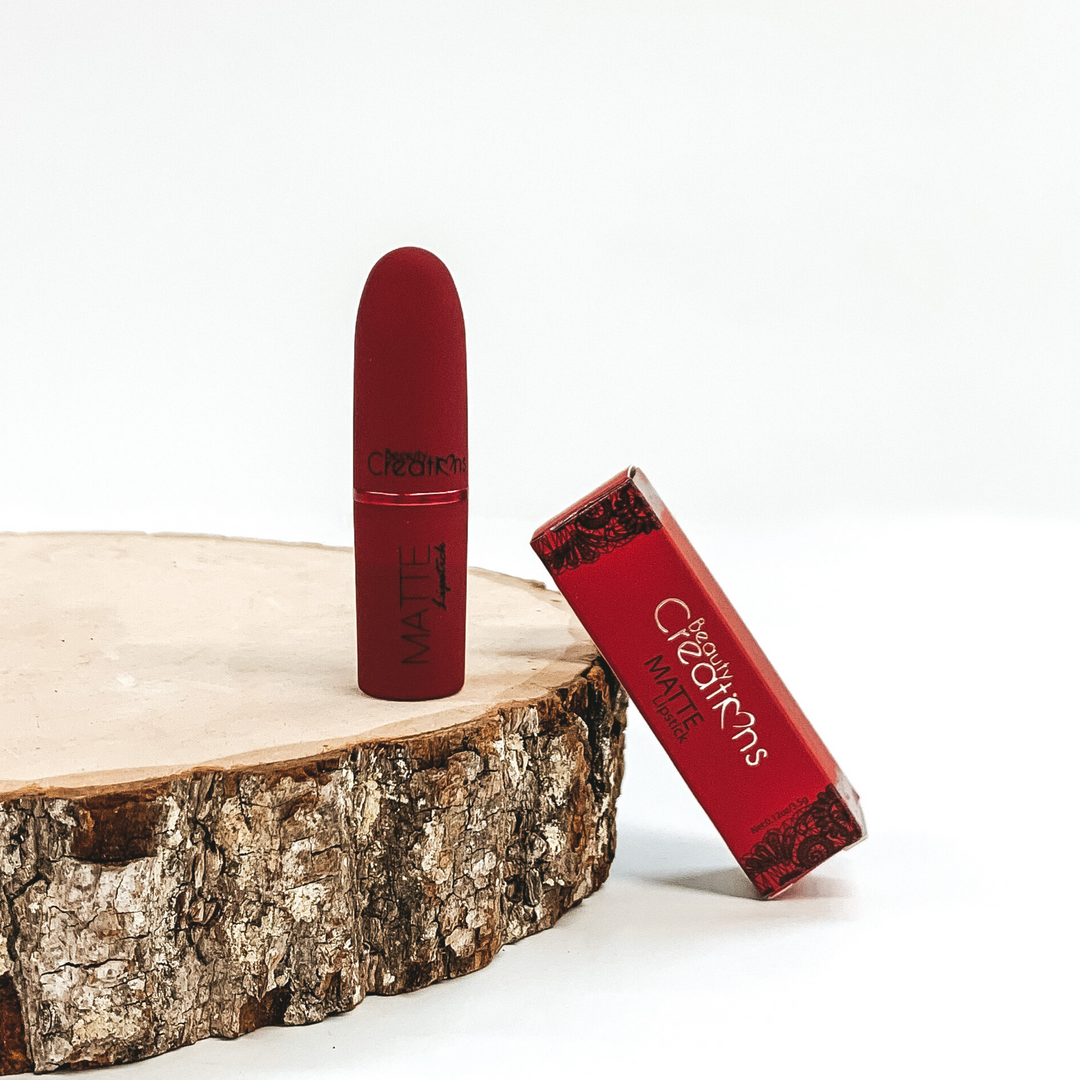 Beauty Creations | Matte Lipstick in Shade My Cherry - Giddy Up Glamour Boutique