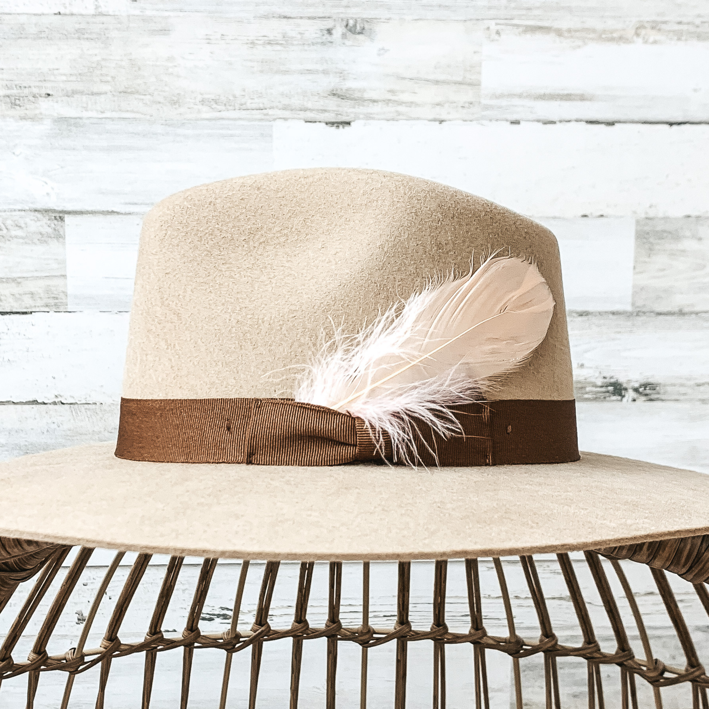 Medium Pale Pink Hat Feather - Giddy Up Glamour Boutique