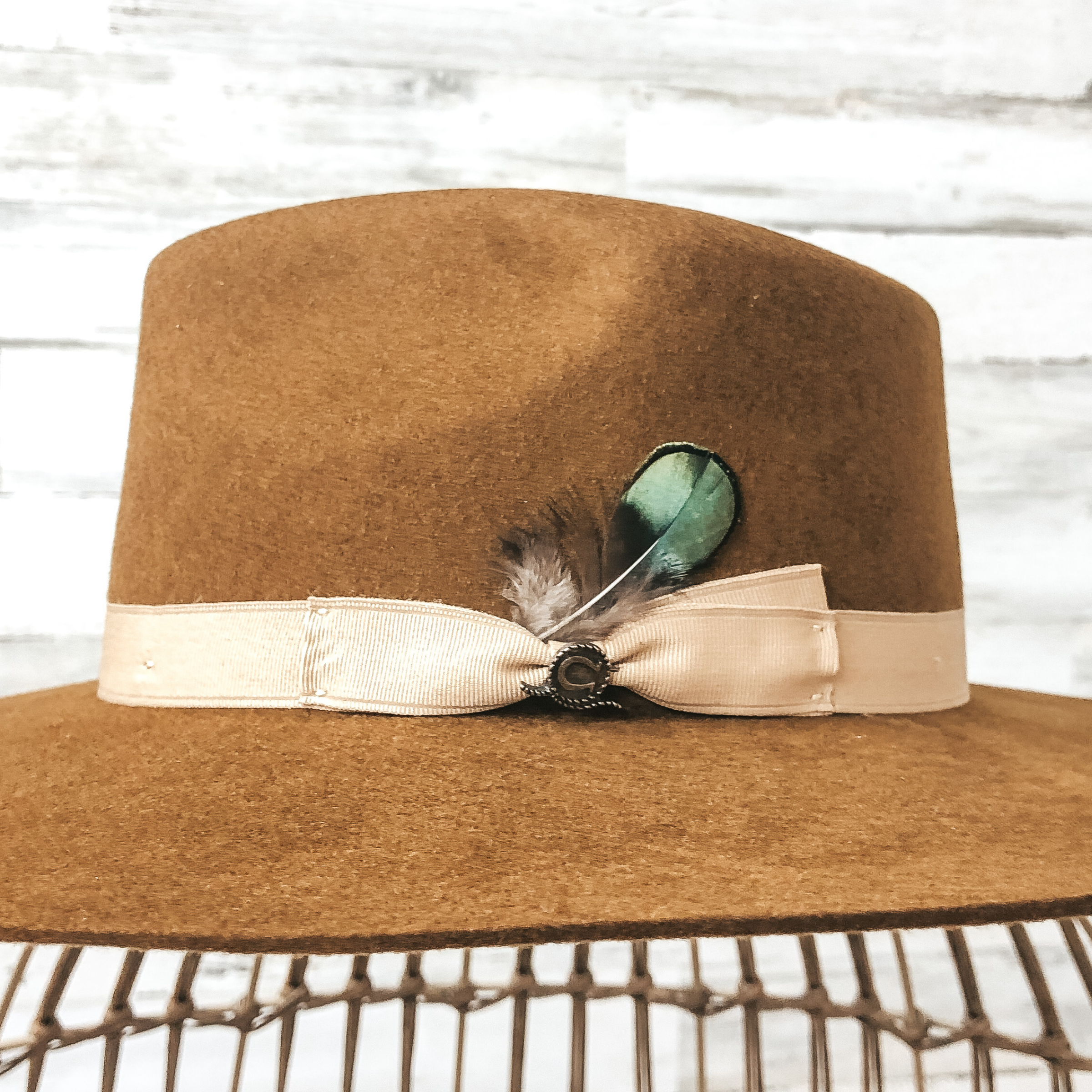 Mini Faux Peacock Feather - Giddy Up Glamour Boutique