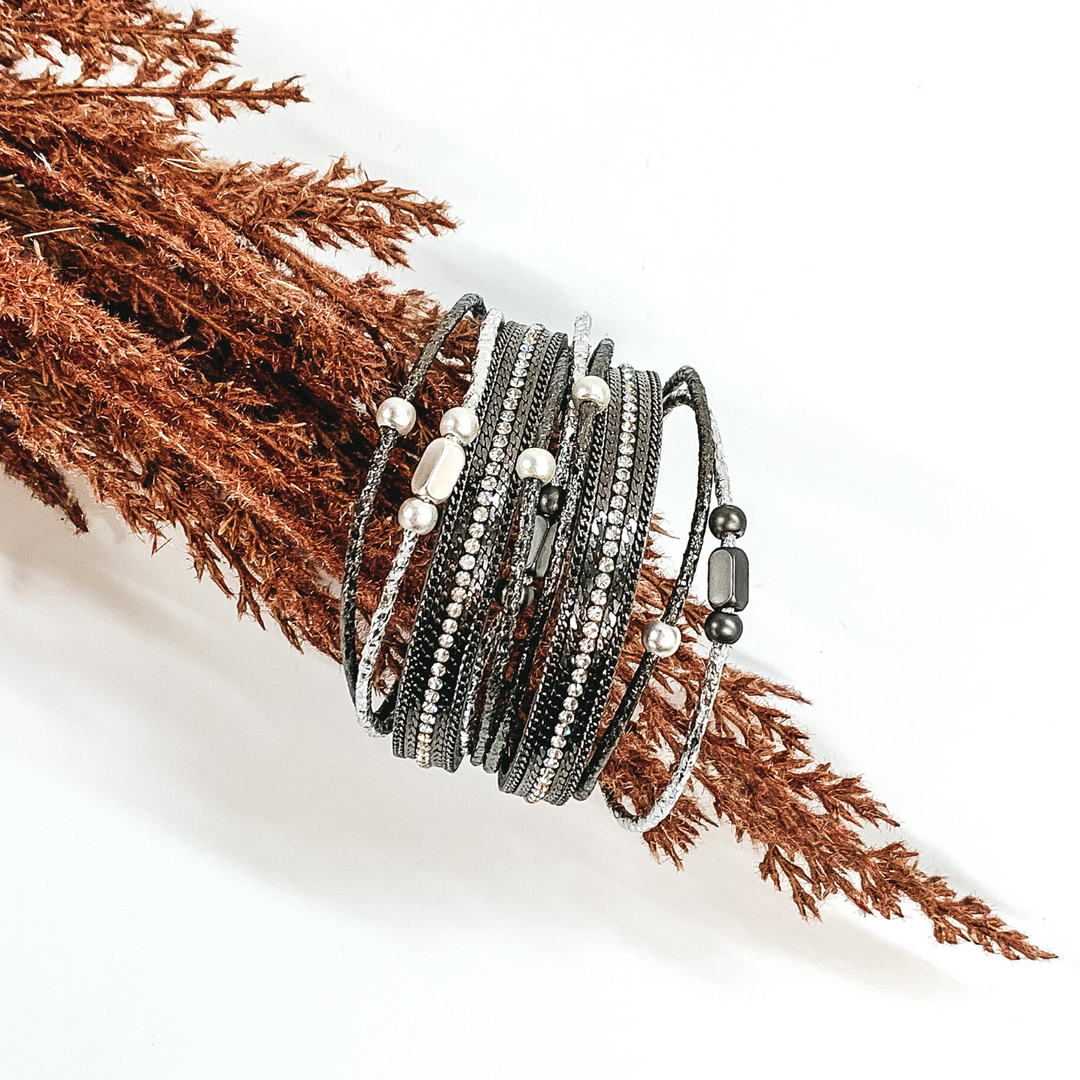 Rock Star Dreams Magnetic Bracelet in Gunmetal - Giddy Up Glamour Boutique