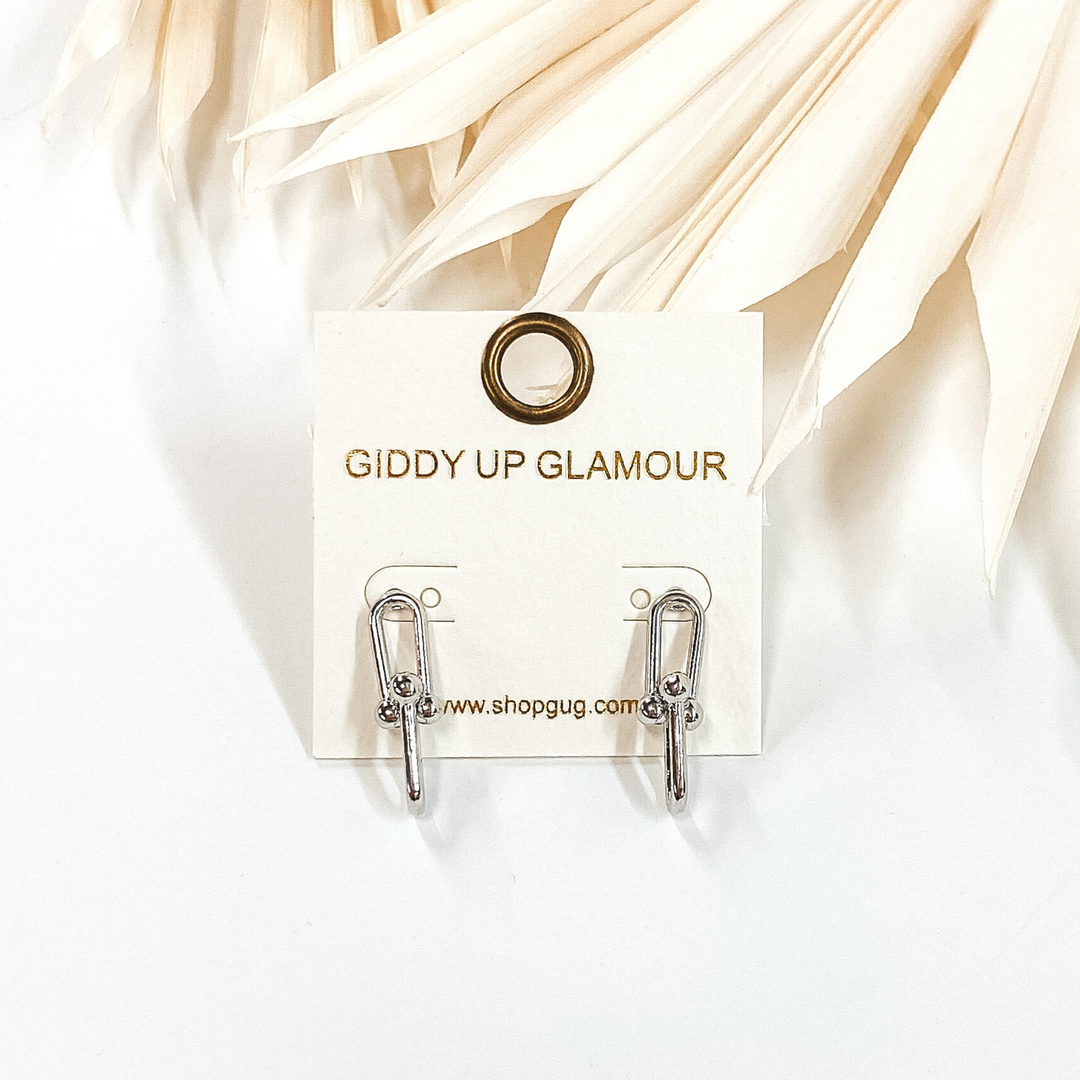 Loved Up Dangle Earrings in Silver - Giddy Up Glamour Boutique