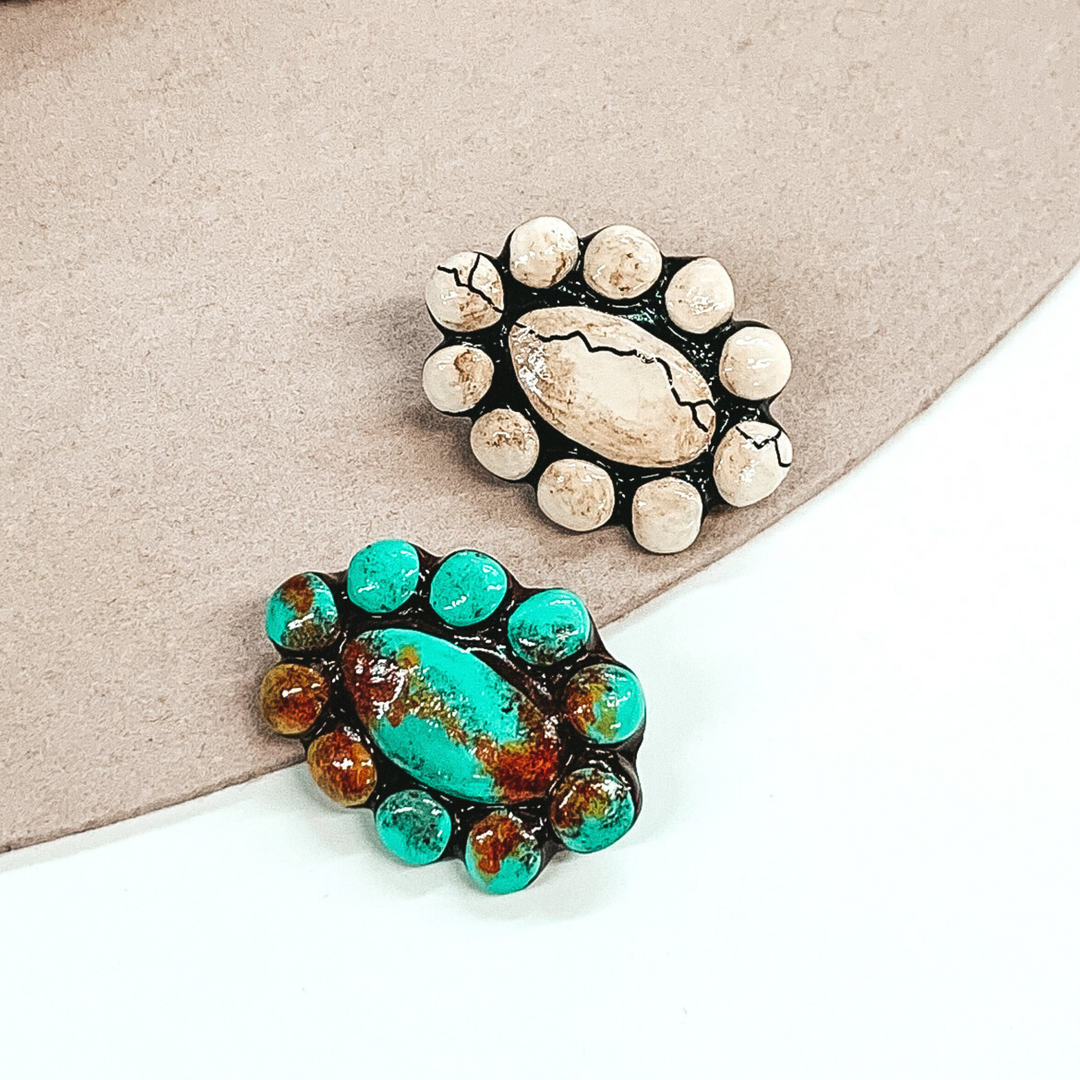 Waxahachie Clay Hat Pin in Turquoise - Giddy Up Glamour Boutique