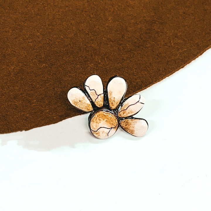 Vita Clay Hat Pin in Ivory - Giddy Up Glamour Boutique