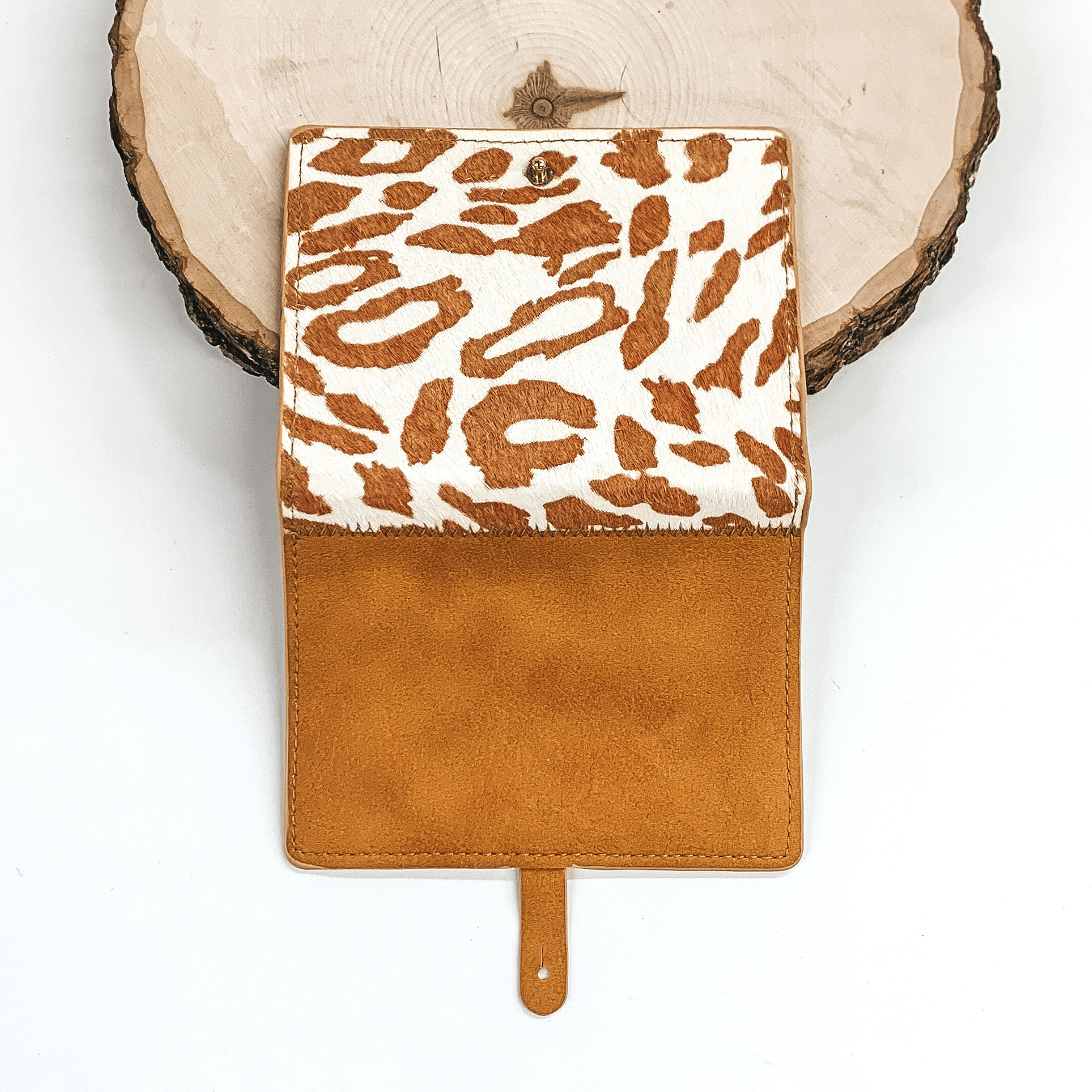 Leopard Print Passport Wallet in Tan - Giddy Up Glamour Boutique