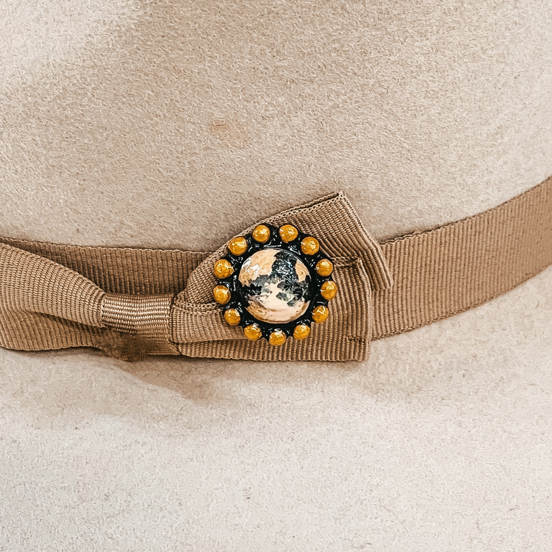 Dolly Clay Hat Pin in Ivory - Giddy Up Glamour Boutique