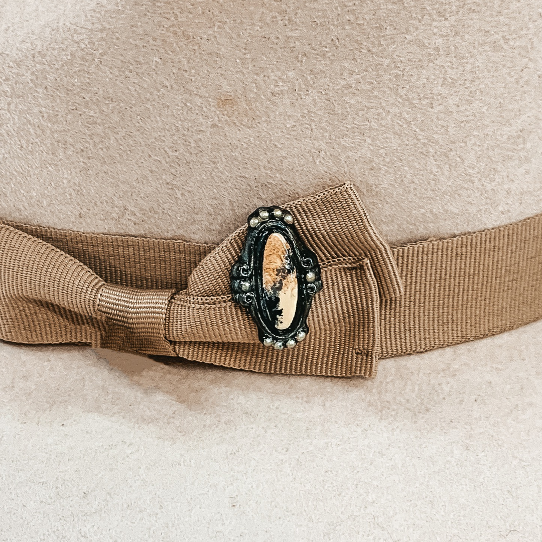 Fancy Clay Hat Pin in Ivory - Giddy Up Glamour Boutique